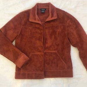 Soft faux suede jacket.